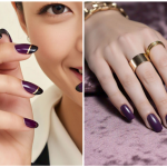 dark purple nails