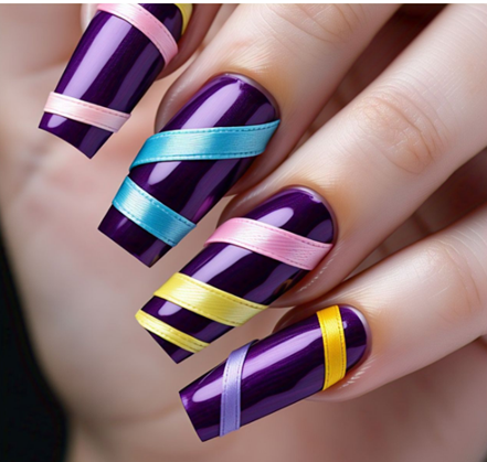 Dark Purple nails
