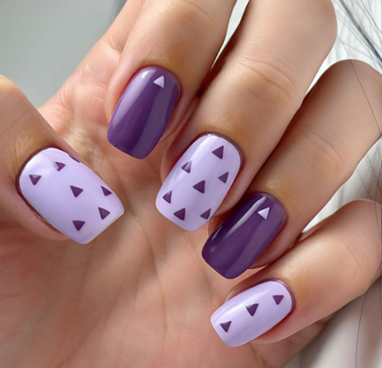 Dark Purple nails