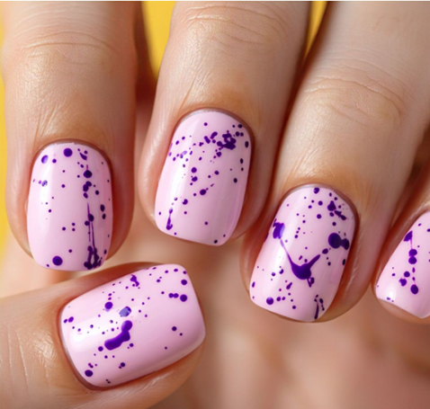 Pink & Purple Nail Designs