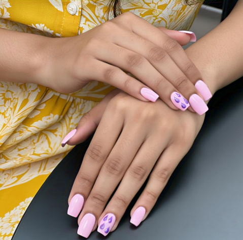 Pink & Purple Nail Designs