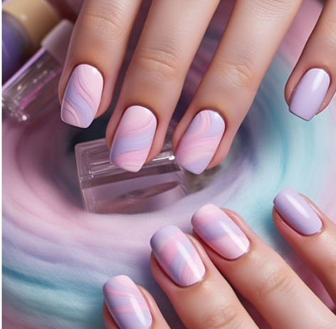 Pink & Purple Nail Designs