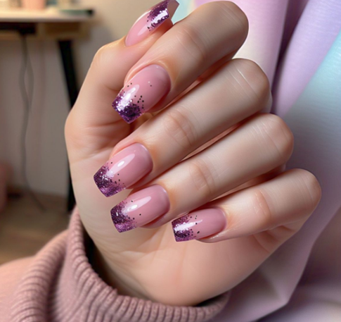 Pink & Purple Nail Designs