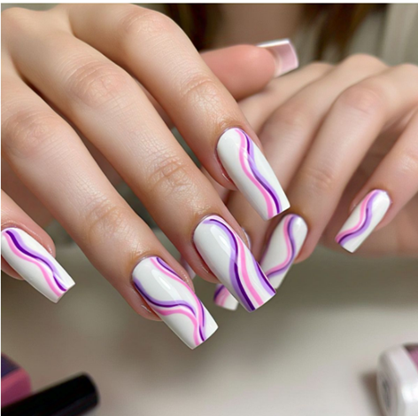Pink & Purple Nail Designs