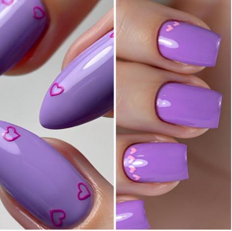 Pink & Purple Nail Designs