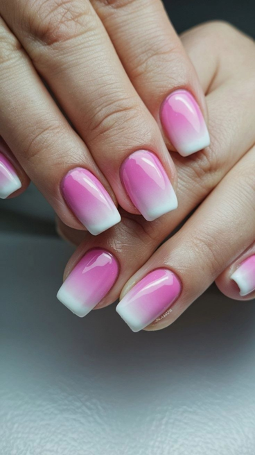 Pink Nails with Design