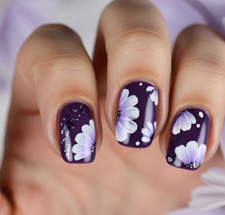 Dark Purple Nails