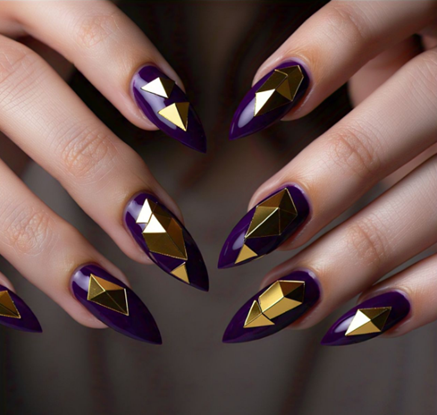 Dark Purple Nails