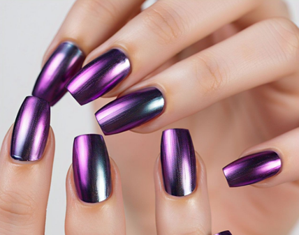 Dark Purple Nails
