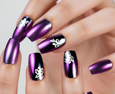 Dark Purple Nails