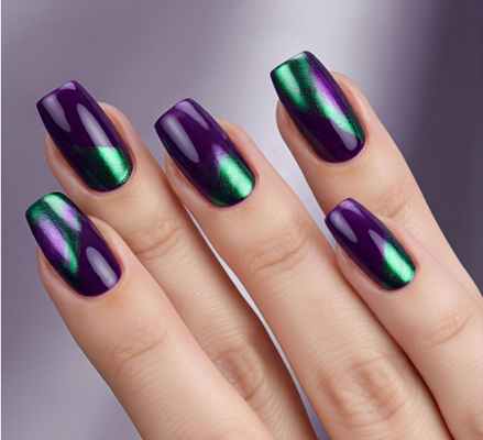 Dark Purple nails