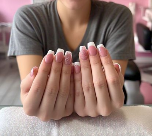 french tip acrylics