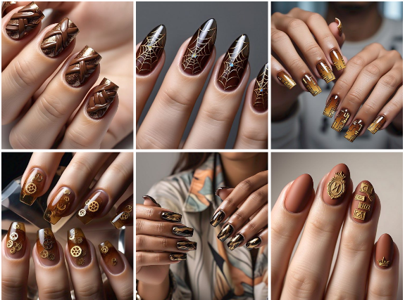 gold & brown designs