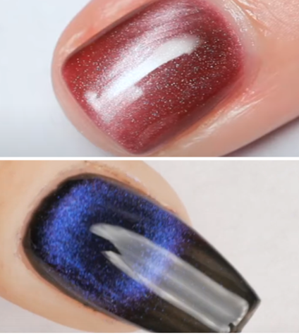 how to use(magnetic)cat eye gel polish at home