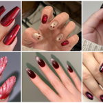 Red Cat Eye Nail Designs