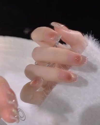 pink cat eye nail designs