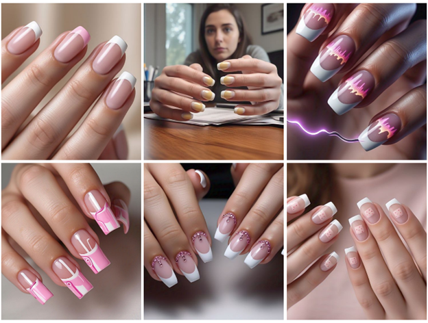 Pink & White French Tips