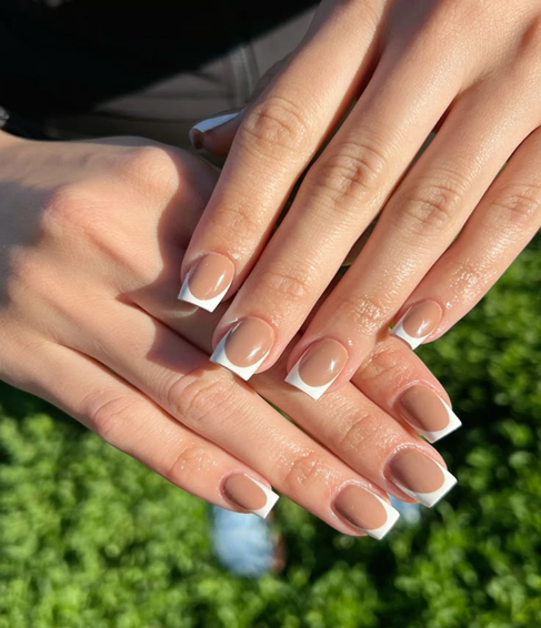 short square french tips