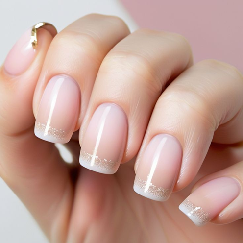 short square french tips