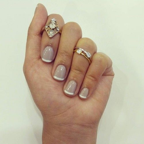 short square french tips