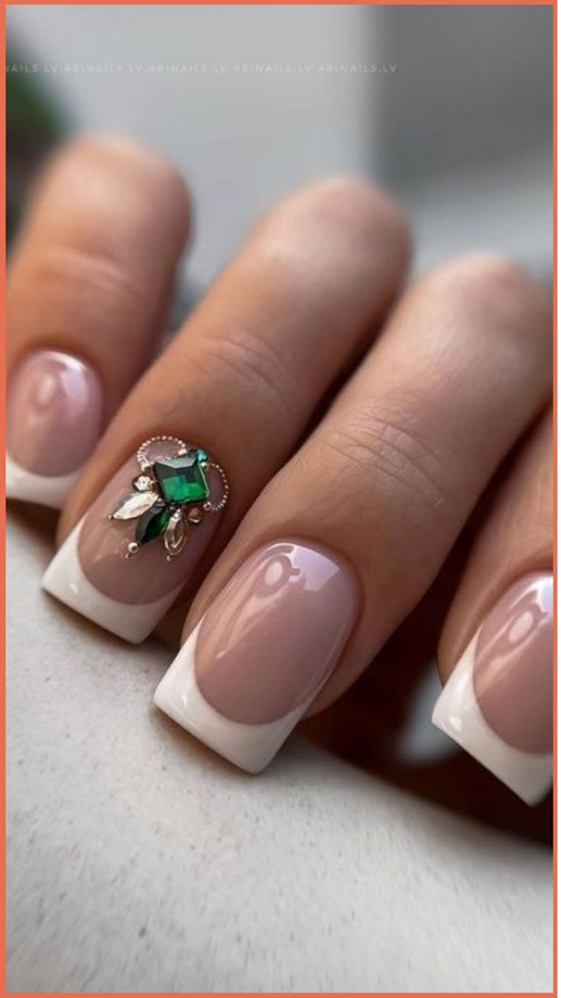 short square french tips
