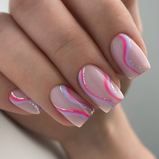 short square french tips
