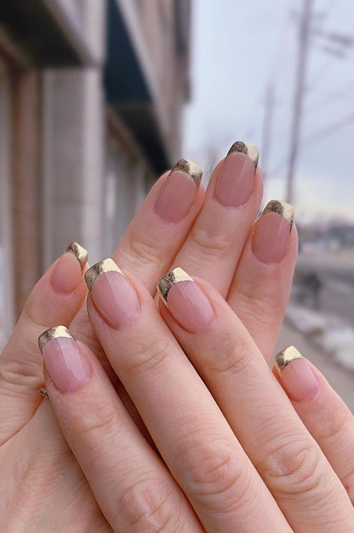 bubblegum square round nails