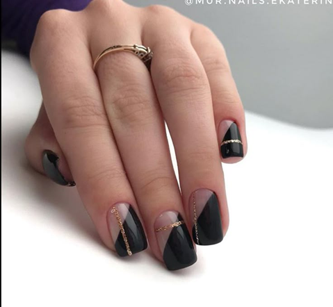bubblegum square round nails