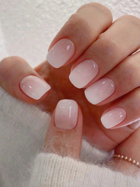 Bubblegum Square Round Nails