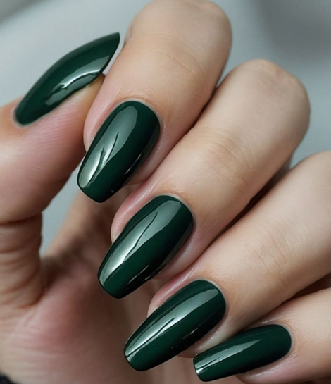 green almond nails