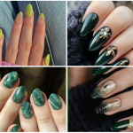 green almond nails