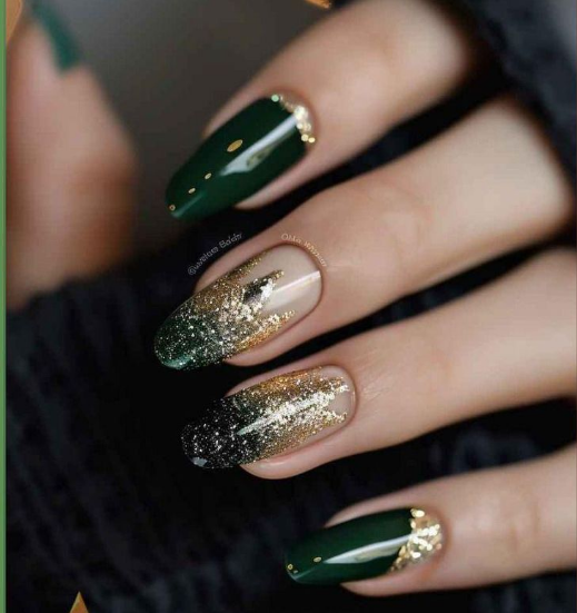green almond nails