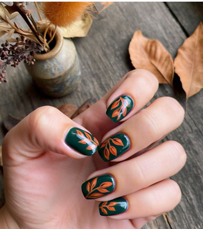 army vs olive green nails