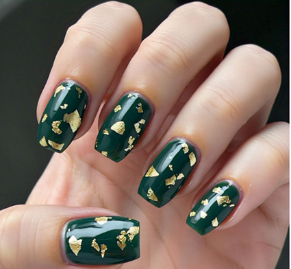 army vs olive green nails