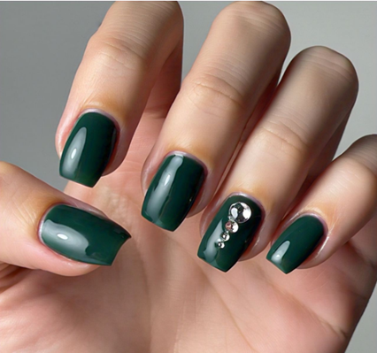 army vs olive green nails