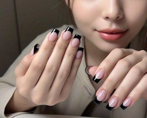Black French Tips