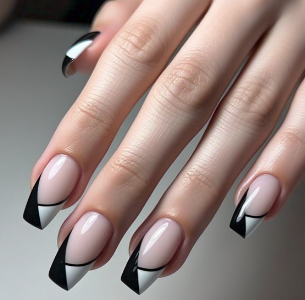 Black French Tips