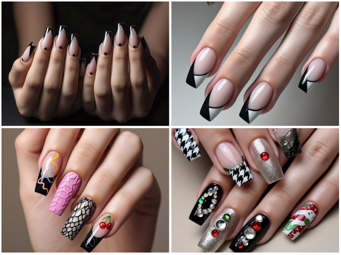 Why Black French Tips Own the Spotlight Right Now