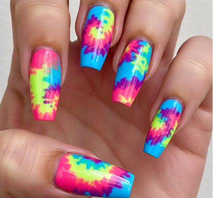 bright colorful nails