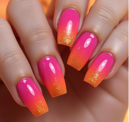 bright colorful nails