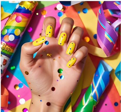 bright colorful nails