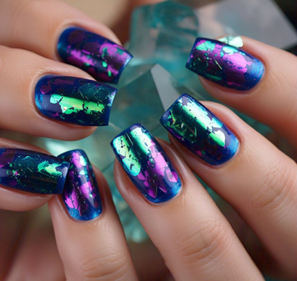 bright colorful nails