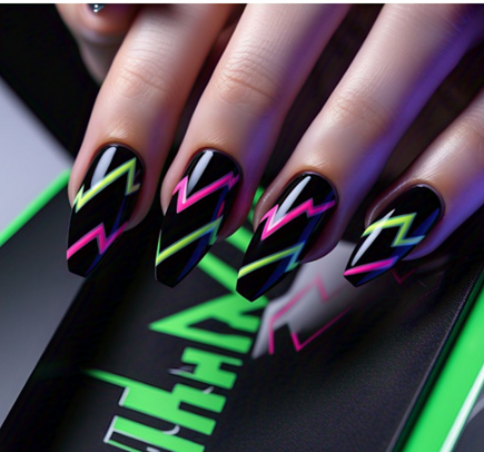 bright colorful nails