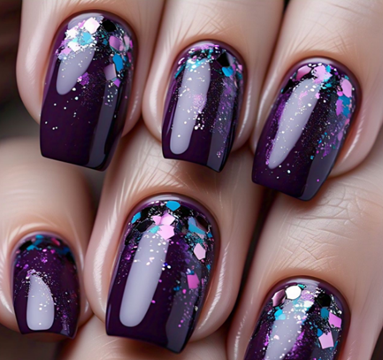 bright colorful nails