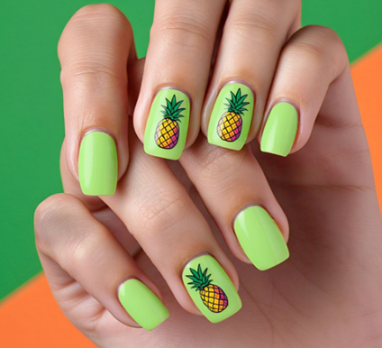 bright colorful nails