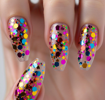 bright colorful nails