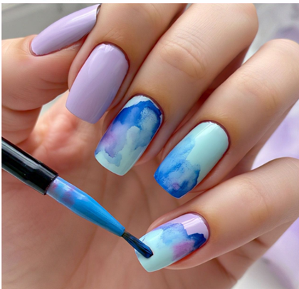 bright colorful nails