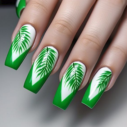 v french tip coffin nails