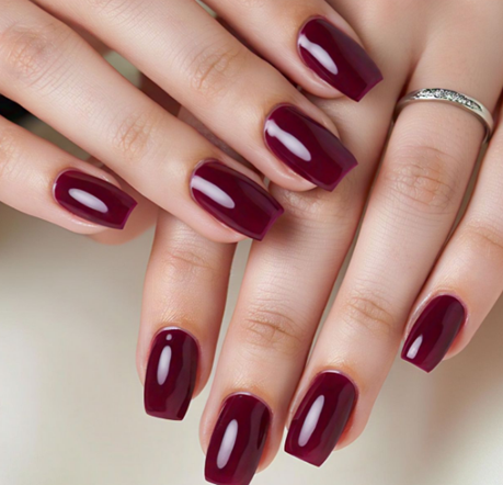 maroon nail designs