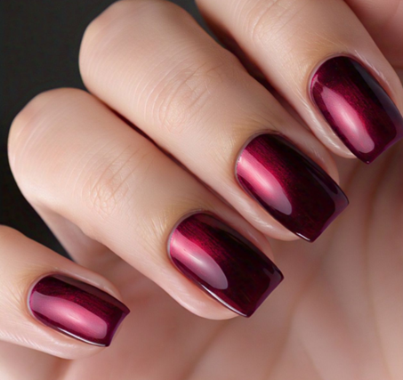 maroon nail designs